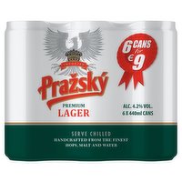 Prazsky Premium Lager 6 x 440ml Can €10 PMP