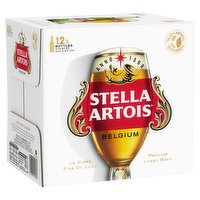 Stella Artois Belgium Premium Lager Beer Bottles 12 x 330ml