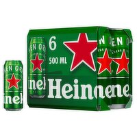 Heineken Premium Lager beer 6 x 500 ml can