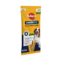 Pedigree Dentastix Daily Adult Medium Dog Treats 5 x Dental Sticks 128g