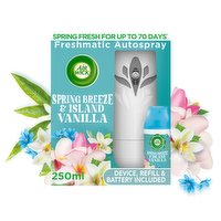 Air Wick Freshmatic Kit Spring Breeze & Island Vanilla 250ml