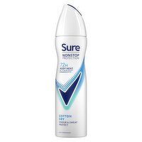 Sure  Anti-perspirant Deodorant Aerosol Cotton Dry Nonstop Protection 150 ml 