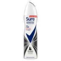 Sure  Anti-perspirant Deodorant Aerosol Invisible Black & White Nonstop Protection 150 ml 