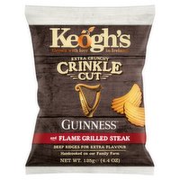 Keogh's Extra Crunchy Crinkle Cut Guinness and Flame Grilled Steak 125g