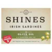 Shines Irish Sardines in Olive Oil 106g
