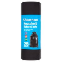 Shannon 25 Household Refuse Sacks 120 Litres