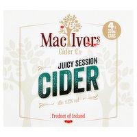 Mac Ivors Cider Co Juicy Session Cider 4 x 330ml