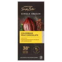 Dunnes Stores Simply Better Single Origin Colombian Milk Chocolate 100g