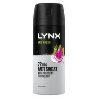 Lynx Epic Fresh Antiperspirant Deodorant Spray Grapefruit & Tropical Pineapple Scent 150 ML 