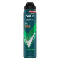 Sure Men Anti-perspirant Deodorant Aerosol Quantum Dry Nonstop Protection 250 ml 