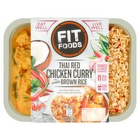Fit Foods Thai Red Chicken Curry with Brown Rice 400g