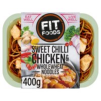 Fit Foods Sweet Chilli Chicken & Wholewheat Noodles 400g