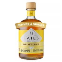 TAILS Cocktails Whisky Sour Premixed Whisky Cocktail, 50cl