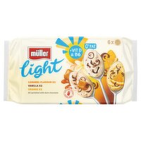 Müller Light Fat Free Yogurts with Chocolate Sprinkles 6 x 140g (840g) 
