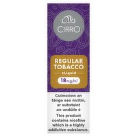 Cirro Regular Tobacco eLiquid 18mg