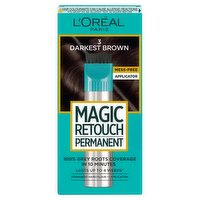 L'Oreal Magic Retouch Permanent Root Concealer, Touching Up Grey Hair Dye, Darkest Brown 3