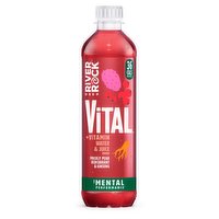 Deep RiverRock Vital + Vitamin Water & Juice Drink Prickly Pear Redcurrant & Ginseng 450ml