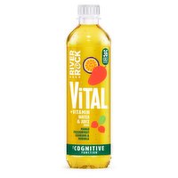 Deep RiverRock Vital + Vitamin Water & Juice Drink Mango Passionfruit Guarana & Moringa 450ml