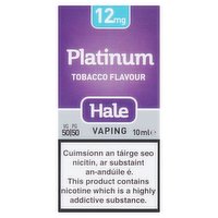 Hale Vaping 12mg Platinum Tobacco Flavour 10ml