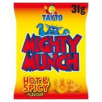 Tayto Mighty Munch Hot & Spicy Flavour Potato Snacks 31g