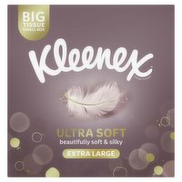 Kleenex Ultra Soft Extra Large Tissues Single Compact Box 40 Sheets