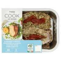 Dunnes Stores Cook at Home Sundried Tomato, Mozzarella & Basil Stuffed Irish Pork Castles 530g