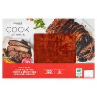Dunnes Stores Cook at Home Slow Roasting Sweet & Sticky BBQ Irish Beef Brisket 1kg