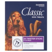 Dunnes Stores Classic Dog Treats 24 Twister Sticks 4 x 105g (420g)