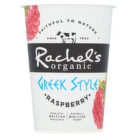 Rachel's Organic Greek Style Raspberry Yogurt 450g