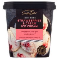 Dunnes Stores Simply Better Irish Made Strawberries & Cream Ice Cream 550ml