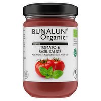 Bunalun Organic Cooking Tomato & Basil Sauce 350g