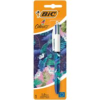 BIC 4 Colours Decors Ball Pen Botanical x1