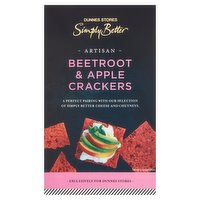 Dunnes Stores Simply Better Artisan Beetroot & Apple Crackers 125g