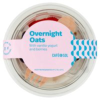 Café Sol Overnight Oats with Vanilla Yogurt and Berries 160g