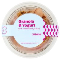 Café Sol Granola & Yogurt with Mixed Berry Coulis 140g