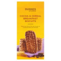 Dunnes Stores Cocoa & Cereal Breakfast Biscuits 300g