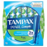 Tampax Pearl Compak Super Tampons With Applicator X 16