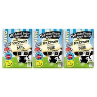 VIVA Vanilla Ice Cream Flavour Milk 3 x 200ml 