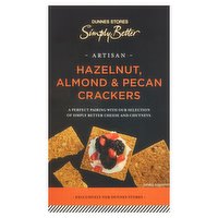 Dunnes Stores Simply Better Artisan Hazelnut, Almond & Pecan Crackers 125g