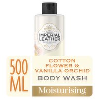 IMPERIAL LEATHER Moisturising Body Wash Cotton Flower & Vanilla Orchid 500ml