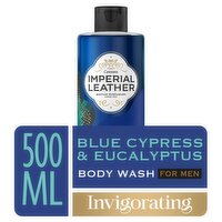 IMPERIAL LEATHER Invigorating Body Wash for Men Blue Cypress & Eucalyptus 500ml