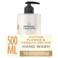 IMPERIAL LEATHER Moisturing Antibacterial Hand Wash Cotton Flower & Vanilla Orchid 500ml