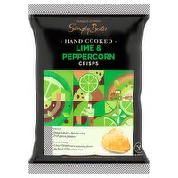 Dunnes Stores Simply Better Hand Cooked Lime & Peppercorn Crisps 40g