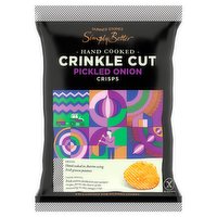 Dunnes Stores Simply Better Hand Cooked Crinkle Cut Pickled Onion Crisps 40g