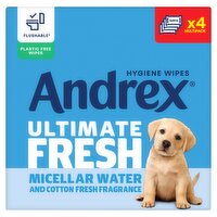 Andrex Classic Clean Flushable Wipes 4 Pack x 36 sheets