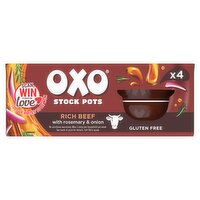 OXO Stock Pots Rich Beef with Rosemary & Onion 4 x 20g (80g)