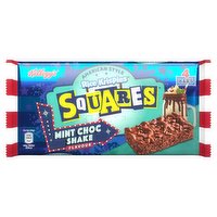 Kellogg's Rice Krispies Squares American Style Mint Choc Shake Flavour Snack Bars 4x34g