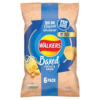 Walkers Baked Cheese & Onion Multipack Snacks Crisps 6 x 22g