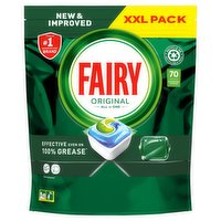 Fairy Original All In One Dishwasher Tablets, Regular, 70 Capsules