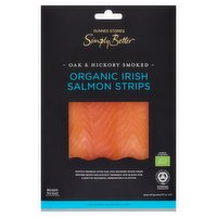 Dunnes Stores Simply Better Oak & Hickory Smoked Organic Irish Salmon Strips 80g